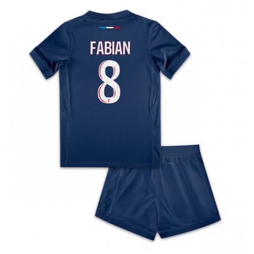 Fotbalové Dres Paris Saint-Germain Fabian Ruiz #8 Dětské Domácí 2024-25 Krátký Rukáv (+ trenýrky)